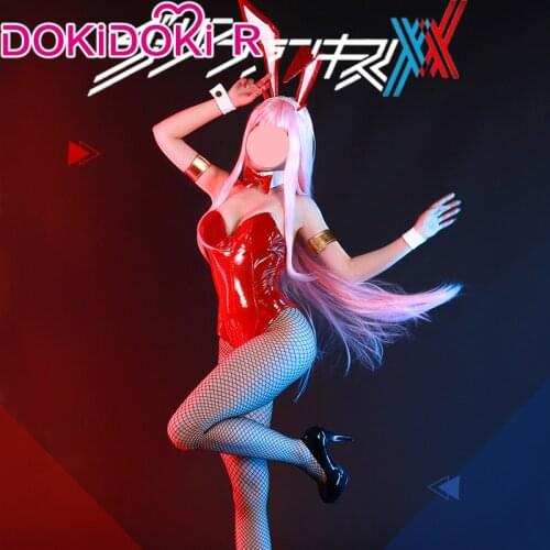 DokiDoki-R Anime Cosplay DARLING in the FRANXX ZeroTwo 02 Cosplay CODE 002 Uniform Costume Bunny Girl Cosplay Costume