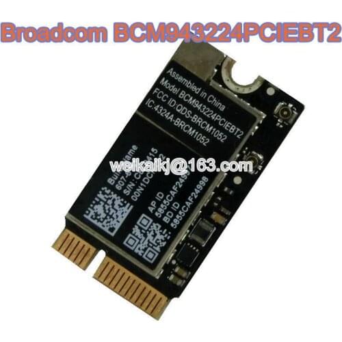 Eathtek WiFi Bluetooth Broadcom Air Port Card For Air 11" A1370 & 13" A1369 BCM943224PCIEBT2