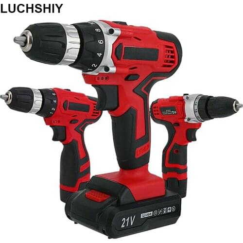 Power Tools Electric Drills 12.6/16.8/21V Cordless Drills Electric Screwdrivers Drilling Machines 1500mAh Lithium-Ion Batteries