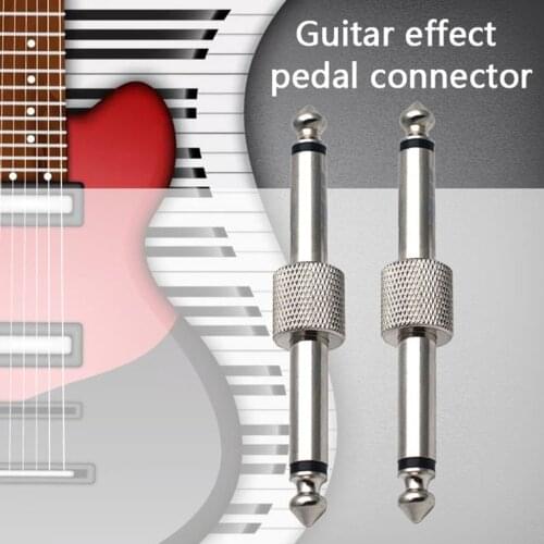 5pcs 6.35 mm 1/4 inch Guitar Effects Pedal Connector Coulper Jack Interface Cable Adaptor Electric Pedal Board pedal guitar 2020