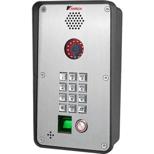 KNTECH Handsfree One button Industrial Indoor die-cast body KNZD-58 SIP Fingerprint Access Control Video Intercom