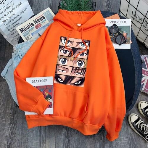 Attack On Titan Eyes Printed Womens Hoodie Hip Hop Street Hoodies Spring 2021 Goth Hooded Koren Style Trendy Pullovers For Girl