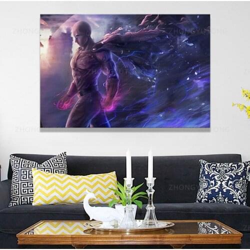 One Punch Man Classic Anime TV Series Movie HD Print Canvas Painting Poster Living Room Bedroom Decoration Painting