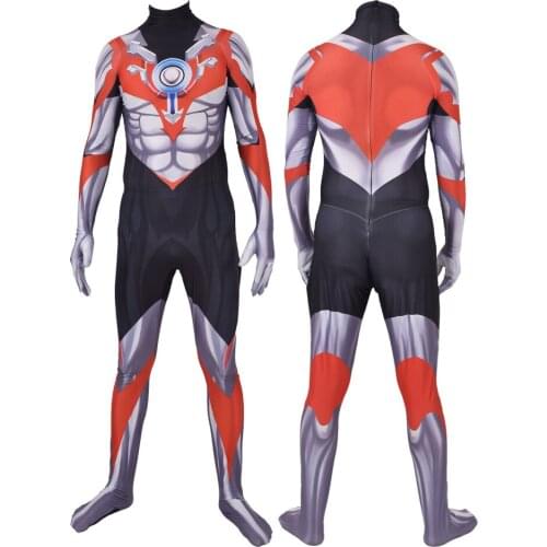Ultraman Orb Cosplay Costume Adults Kids Ultraman Suit Superhero Halloween Zentai Bodysuit