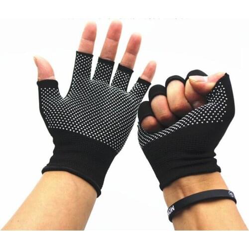 Summer thin half-finger outdoor sunscreen fitness cycling cycling non-slip breathable nylon leaky five-finger gloves