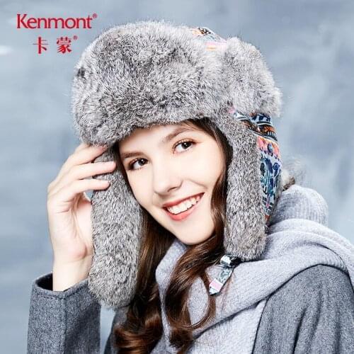 Fur hat rabbit fur Lei Feng hat female Korean version lovely winter warm thickened northeast outdoor SKI HAT COTTON HAT 2690