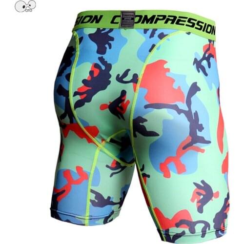 Tights-Fitting Compression Mens Bodybuilding Running Shorts Dry Fit Gym Fitness Workout Jogging Athletic Sport Training Leggings