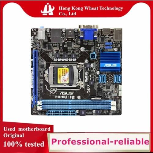 MINI-ITX ITX For ASUS P8H61-I Motherboard Socket LGA 1155 DDR3 SATA2 For Intel H61 Original Desktop Used Mainboard