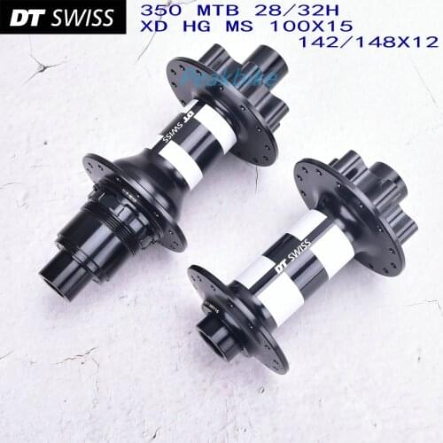 Original DT Swiss 350 MTB bicycle classic pull wheel hub, 28H 32H 6-pin disc brake front 100 X15rear 142/148X12
