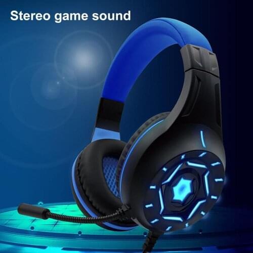 Wired Luminous Heavy Bass Headset Noise Reduction Prefect Gaming Sound Headphone with Mic for PS4 for Xbox Ipad