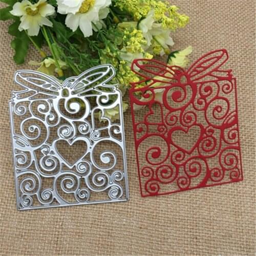 Pretty bow Box Metal Cutting Dies Stencil Scrapbooking Photo Album Card Paper Embossing Craft DIY