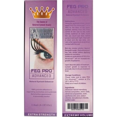100% Original Korean cosmetics FEG eyelash growth serum Eyelash Growth Enhancer Lengthening Rapid growth of thick eyelashes