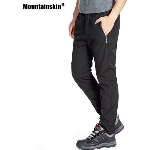 Mountainskin Winter Women Mens Hiking Fleece Waterproof Pants Windproof Camping Outdoor Trekking Breathable Warm Trousers VA872