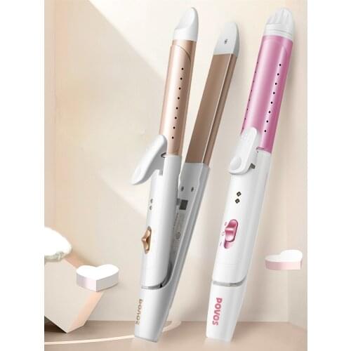 Zq Hair Curler Ironing Board Female Hair Perm Lazy Comb Bangs Fan Small Straight Hair Hair Styling Iron Dual-Use