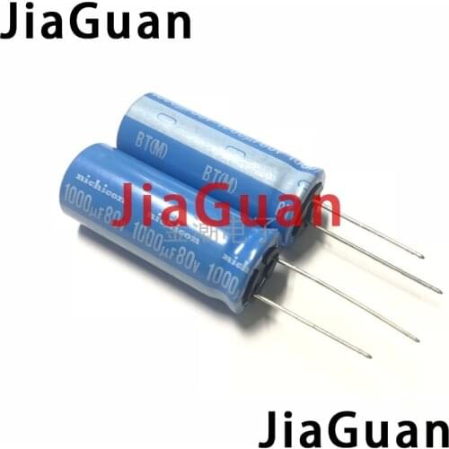 10pcs NICHICON BT 80V1000UF 16X40MM electrolytic capacitor bt 125 degrees 1000uF/80v military industrial capacitor 1000UF 80V