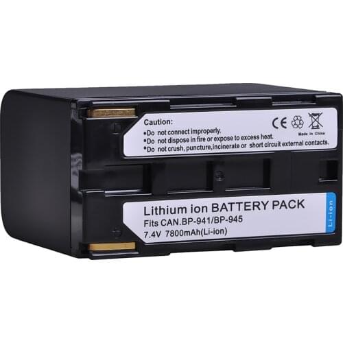 7800mAh BP-941 BP-945 BP941 BP945 Battery for Canon A1S, XH, G1, G1S, XL, H1, H1A, XL, H1S, XL1, XL1S, XL2，GL1, GL2, XH A1