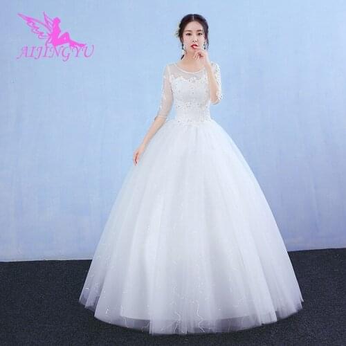 AIJINGYU plus size bridal dresses 2021 guest wedding dress WK642