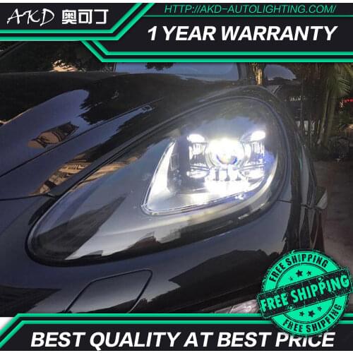 AKD Car Styling for Cayenne Headlights 2011-2014 Cayenne LED Headlight DRL High Low Beam Upgrade Head Lamp Accessories