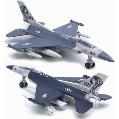 American Planes Air Force Die Cast Jet Plane Toy Fighter with Pull Back Sound and Light for Kids & Adults Hobby Model Toys