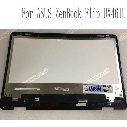 FREE SHIPPING 14 INCH For ASUS ZenBook Flip UX461UN ux461UX461U 1920*1080 NV140FHM-N62 LCD DISPLAY touch lcd assembly