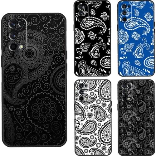 Bandana Seamless Pattern Case For OnePlus 8T 7T Nord 7 8 9 Pro Cover For Realme 8 7 6 Pro Q3 C3 C11 C15 C21 GT Neo