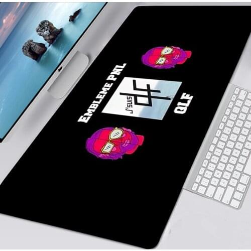PNL QLF Rapper Singer Large Mouse Pad 80X30 MousePad Oversized Laptop Keyboard Pad Table Mat for Playing Games Mousepad 90X30