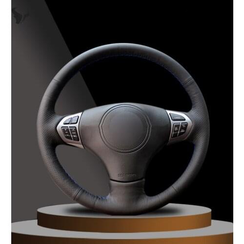 Black Artificial Leather Car Steering Wheel Cover for Suzuki Grand Vitara 2007 2008 2009 2010 2011 2012 2013