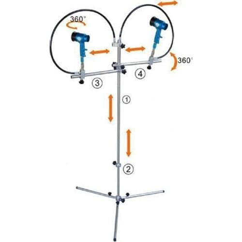 Prona blow gun holder RPS-1 standing free drying high air volume spraying RPS-2 Retractable Magnetic Blow Gun Bracket