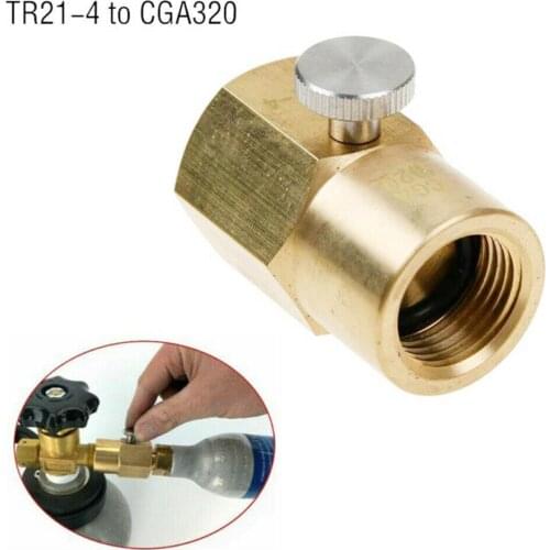 For SodaStream Cylinder Refill Adapter Adaptor Bleed Valve and CGA320 Connector