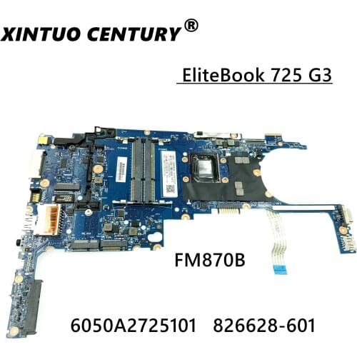 FOR HP 725 G3 laptop motherboard LADYLUCK-6050A2725101-MB-A02 826628-001 w/ A10 Pro 8700B CPU Test work