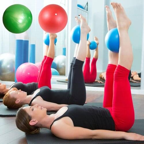 Pilates Auxiliary Ball Gymnastic Ball Straw Ball PVC Matte Yoga Ball Fitness Explosion-proof Childrens Ball 25cm