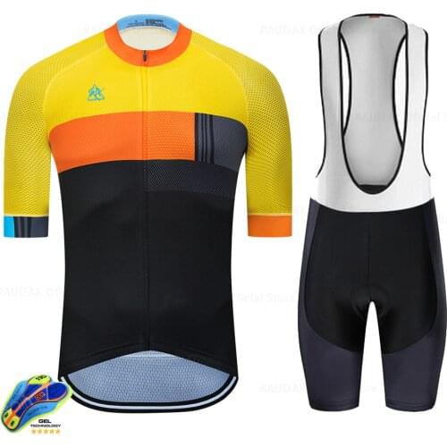 Raudax Cycling Jersey Set 2020 Mens Cycling Clothing MTB Bicycle Clothing Bike Wear Clothes Maillot Ropa Ciclismo Triathlon