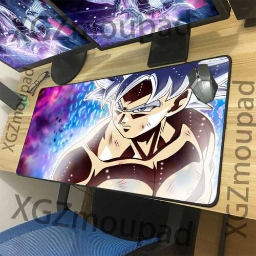 XGZ Large Game Mouse Pad Black Lock Edge Anime Computer Custom Table Mat Natural Rubber Non-slip 900x400/600x300