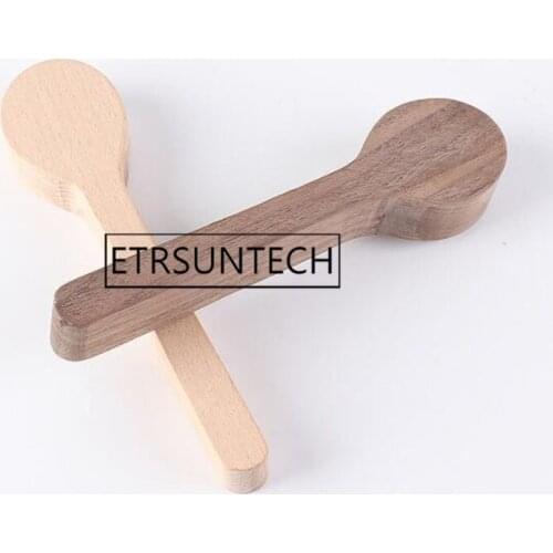 50pcs Natural Wood Spoon DIY Material Beech Wooden Black Walnut Handmade Scoop Handle Material