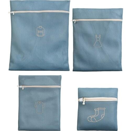 Embroidery Laundry Bag Washing Machine Bag Clothes Organizer Lingerie Socks Bra Laundry Bag Thicken Anti-deformation dutiful