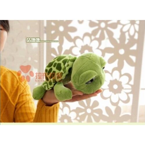 Stuffed animal cute tortoise plush toy 25cm green turtle with big eyes doll about 9 inch toy p0081
