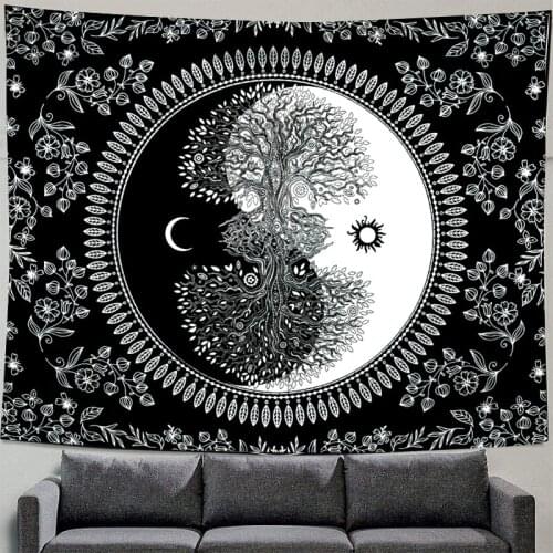 Bohemian Style Constellation Wall-mounted witchcraft Decorative tapestries Psychedelic home Room decoration