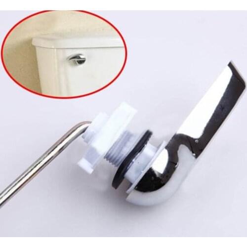 New Universal Toilet Tank Flush Lever Chrome Finish Toilet Wrench Handle Fits Most Wrench Water Tank Accessory Bathroom Tools