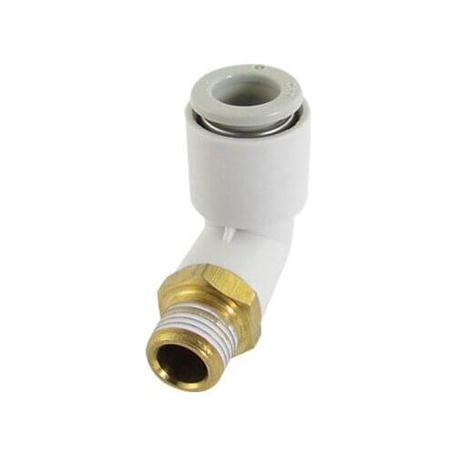 8mm 5/16" OD Tube 10mm Male Thread One Touch Air Pneumatic Quick Fitting