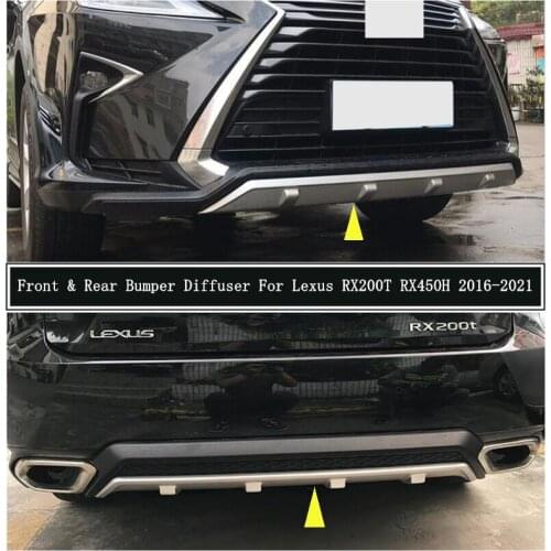 For Lexus RX200T RX450H 2016-2020 Front & Rear Bumper Guard Diffuser Plate Protector Anti-impact High Quality Accessories