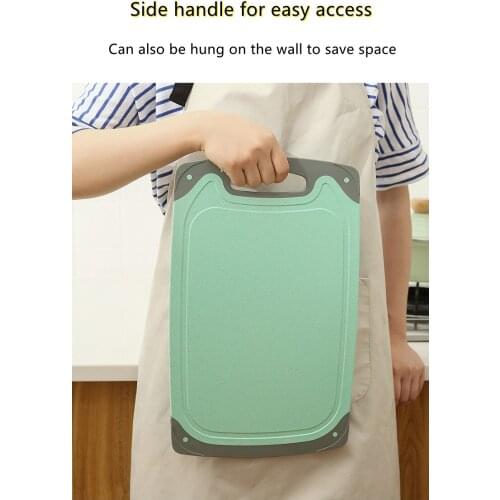 Cutting board wheat straw fruit and vegetable cutting board multifunctional non-slip cutting board kitchen tool anti-mold