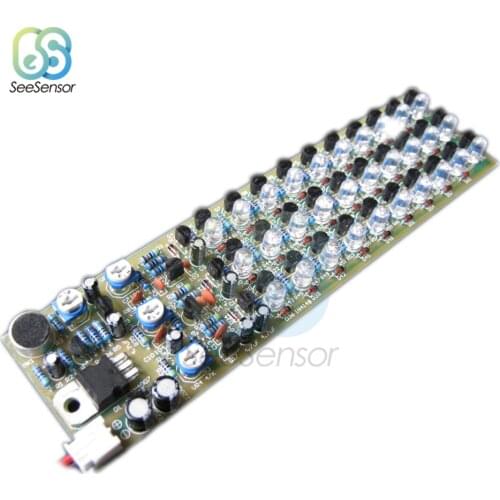 RGB Voice Control Level Indicator Sound Level Indicator Module Electronic Production Kit 3 Sections 10 Point LED Red Blue Green