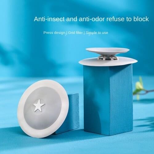 Bathroom Sewer Deodorant Silicone Sealing Cover Household Kitchen Insect-proof Anti-odor Floor Drain Deodorizer