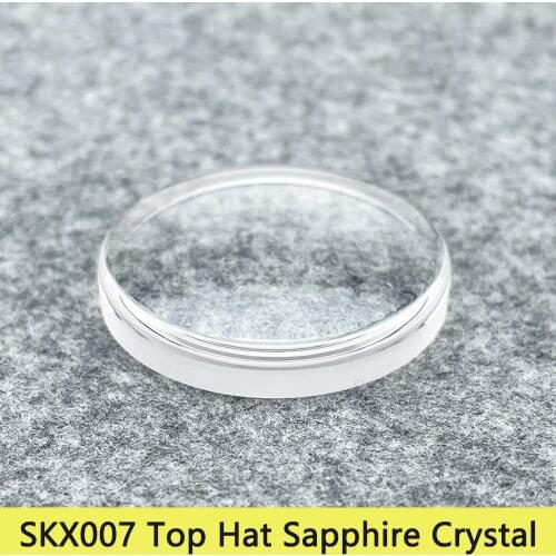 SKX007/SKX011/SKX173/SRPD High Quality Top Hat Sapphire Crystal With Clear AR Blue AR Compatible With SKX Flat Inserts