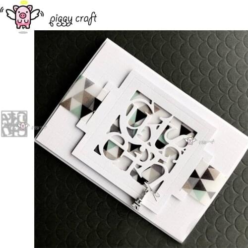 Piggy Craft metal cutting dies cut die mold Voucher letter frame Scrapbook paper craft knife mould blade punch stencils dies