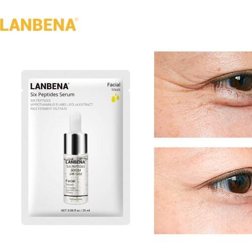 LANBENA Facial Mask Ati Aging Elastic Skin Face Care Remover Clear Dark Circles Sheet Moisturizing Face Mask Skin Care
