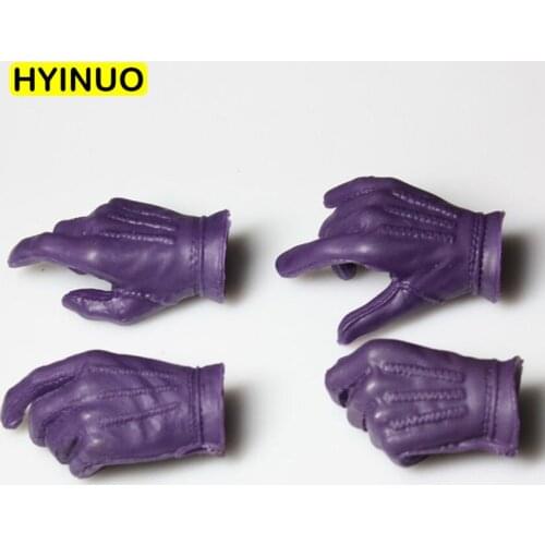 1:6 Scale BetMan Joker Purple Gloves Different Gesture Clown Model Figure Fit For 12" Body Action Figures Doll Accessories