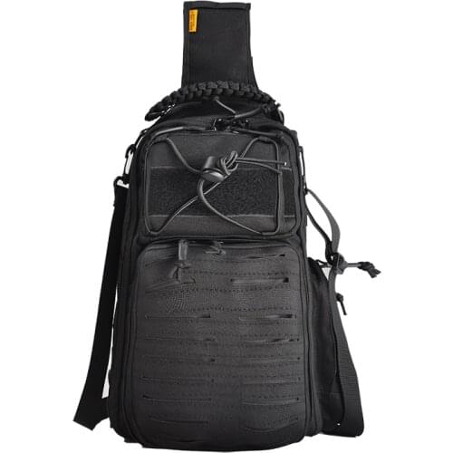 Outdoor Fishing Waterproof Nylon Hiking Tactical Bag Single Shoulder Camo Backpack Hand Chest Bag Camping Hiking Huntting Bags