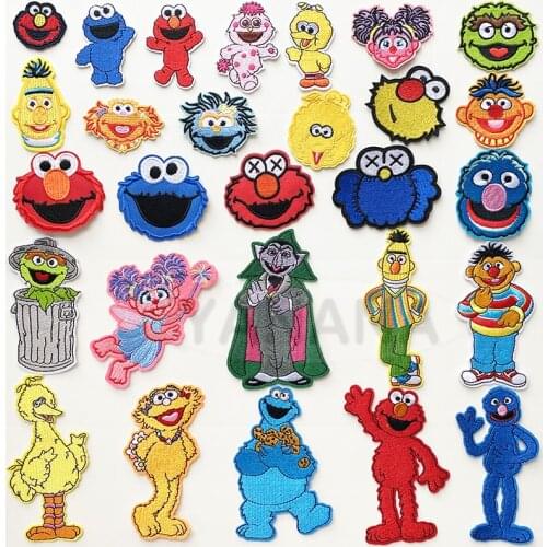 Every kind of Lovely Muppet Babies Cartoon doll Smiling face portrait Iron on Embroidered clothes stickers DIY clothes