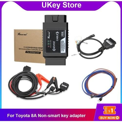 Xhorse VVDI For Toyota 8A Non-Smart Key All Keys Lost Adapter for Toyota 8A H chip (non-smart) All keys lost from 2014 to 2019